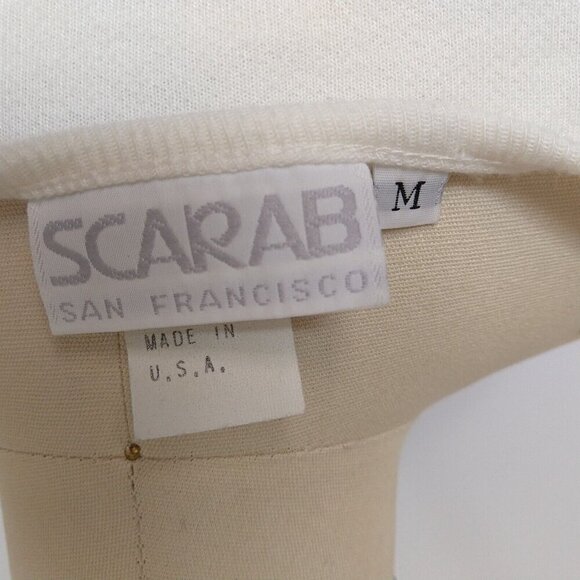 Vintage 80's Scarab San Francisco Butterfly Print Sweatshirt Size M Dolman Slv - Picture 8 of 9